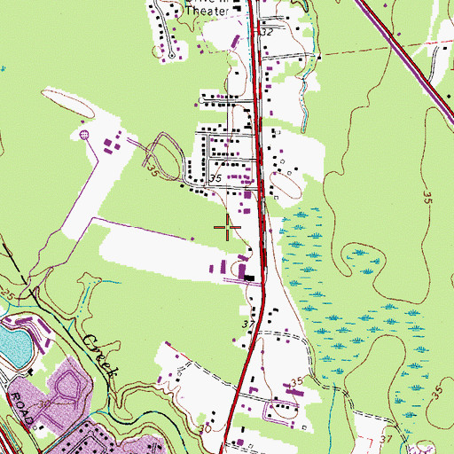 Topographic Map of Bethel Industrial Park, VA