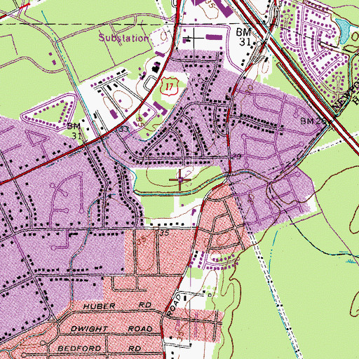 Topographic Map of Watkins Early Childhood Center, VA