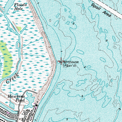 Topographic Map of Back River Lighthouse (historical), VA