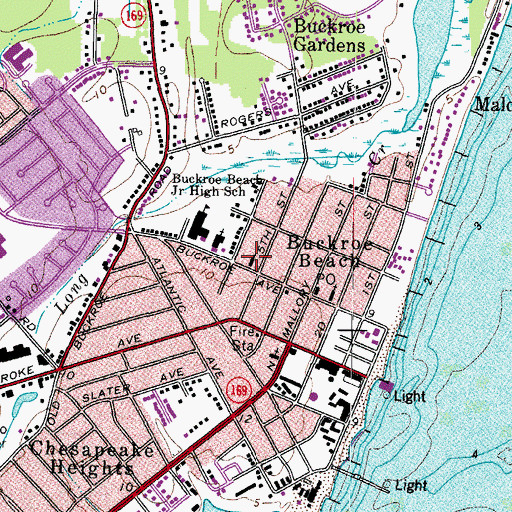 Topographic Map of Saint Joseph Catholic Church, VA