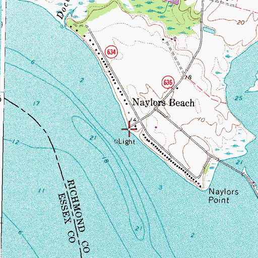 Topographic Map of Naylors Hole (historical), VA