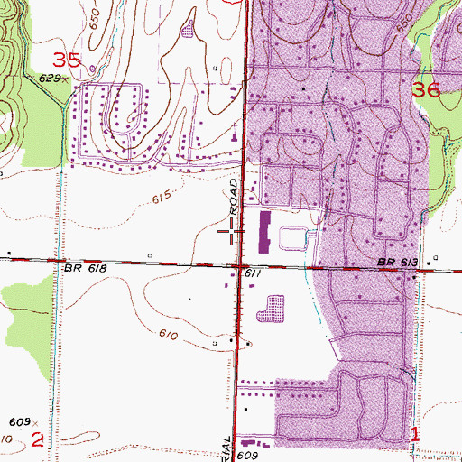 Topographic Map of Fellowship of Christ Outreach, OK