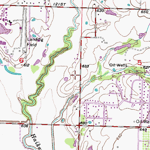 Topographic Map of Shepherd of the Hills Church, OK
