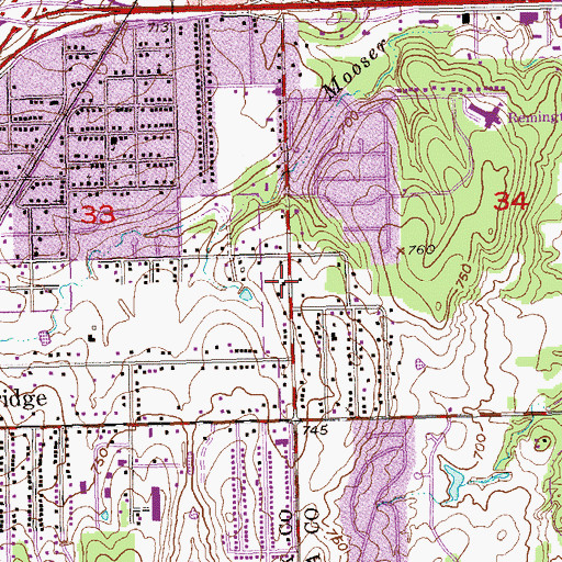 Topographic Map of Full Summmit Park Gospel Church, OK