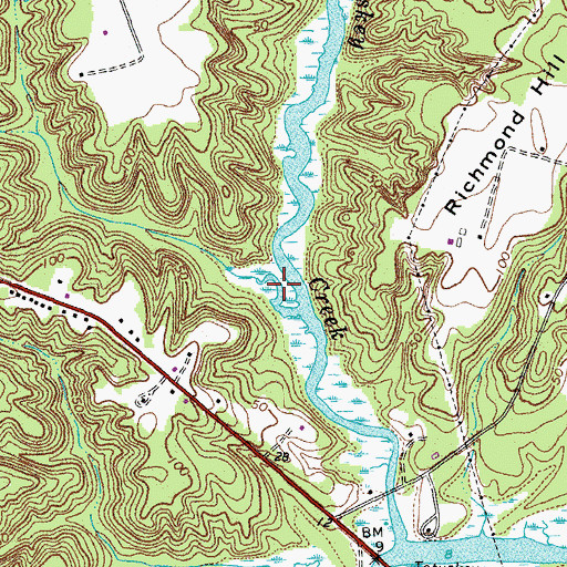 Topographic Map of Bald Eagle Gully, VA