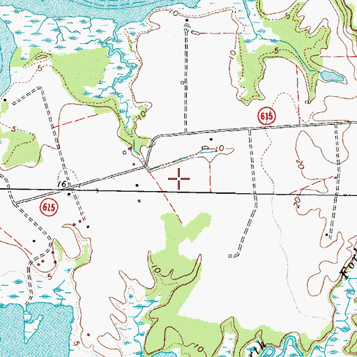 Topographic Map of Folly Neck, VA