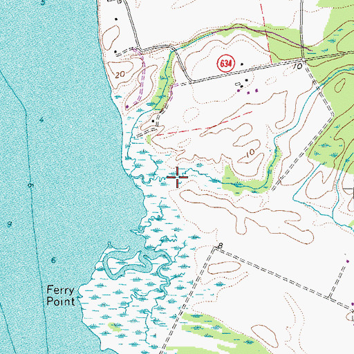 Topographic Map of Paddys Creek, VA