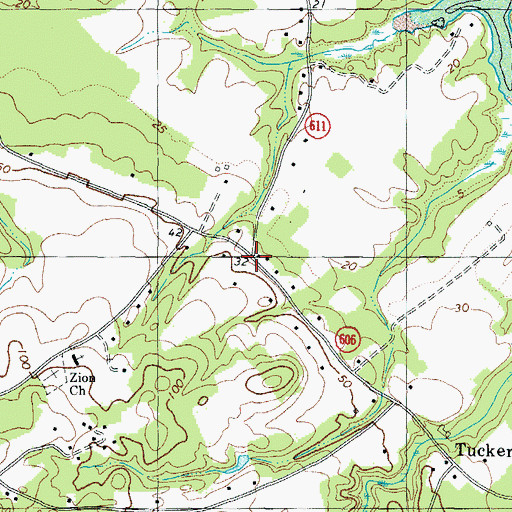 Topographic Map of Askins Shop (historical), VA
