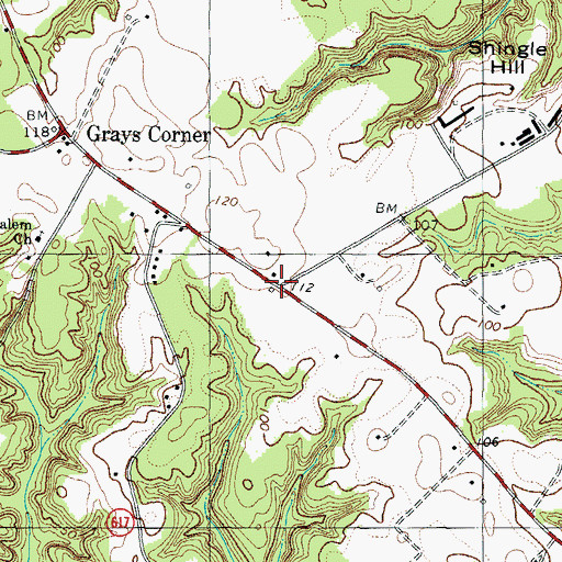 Topographic Map of Kinsale Fork, VA