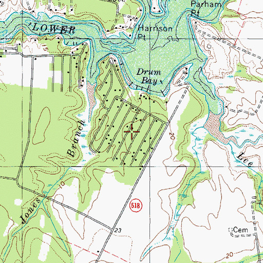 Topographic Map of Palmtown, VA