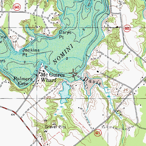 Topographic Map of Southwest Cove, VA