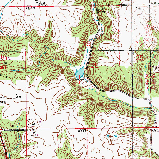 Topographic Map of Bay City 1 D8943 Dam, WI