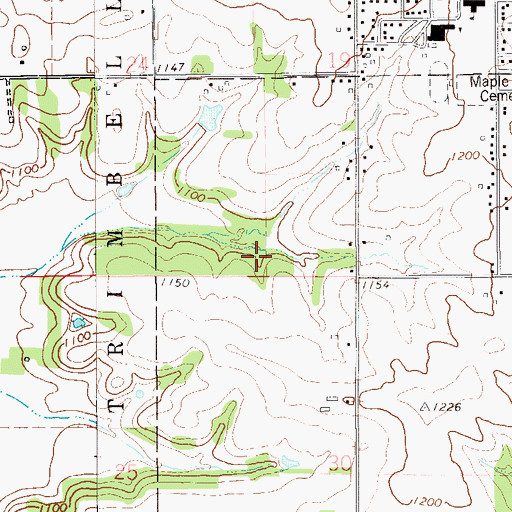 Topographic Map of Coulson H2047 Dam, WI