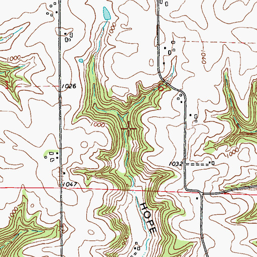 Topographic Map of .46 Reservoir, WI