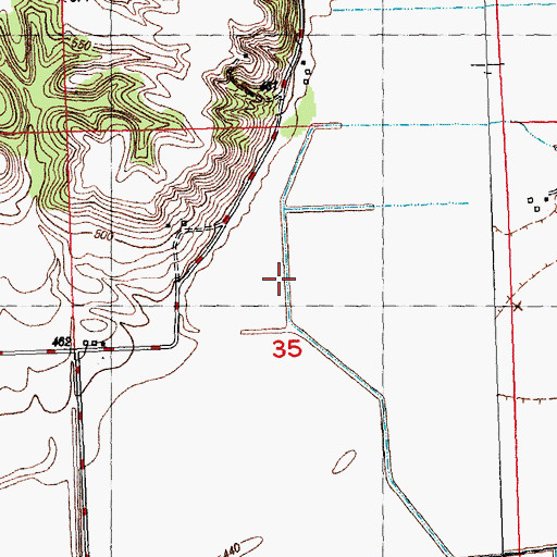 Topographic Map of Thomas Lake (historical), IL