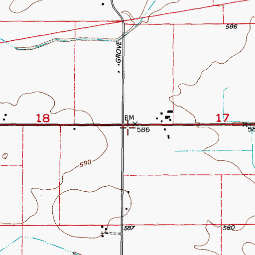 Topographic Map of Heap School (historical), IL