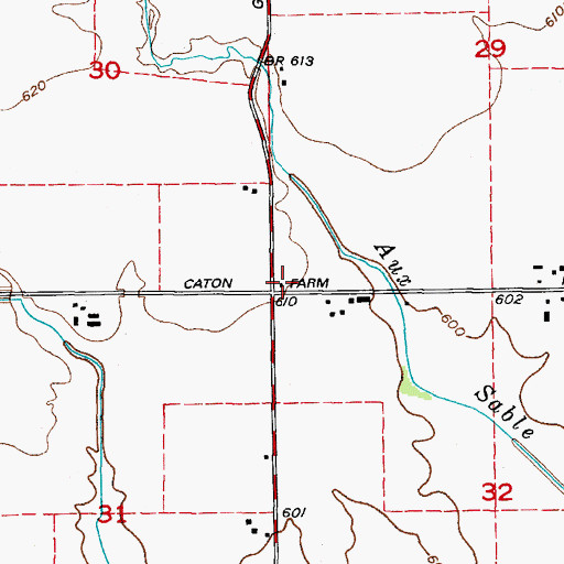 Topographic Map of Wyne School (historical), IL