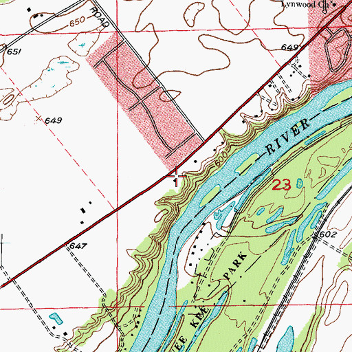 Topographic Map of Richard School (historical), IL