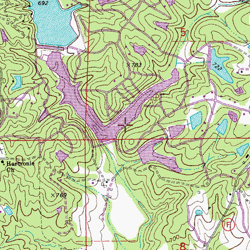 Topographic Map of Innsbrook, MO