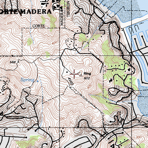 Topographic Map of Ring Mountain, CA