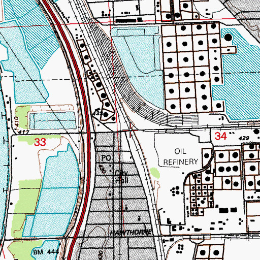 Topographic Map of Edwardsville Junction, IL