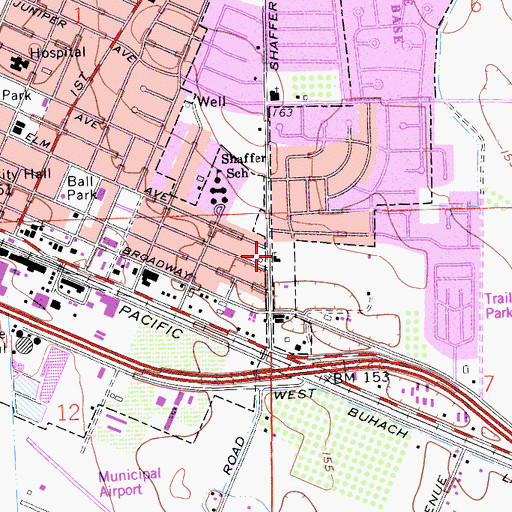 Topographic Map of Atwater Christian Life Church, CA