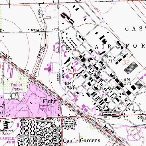 Topographic Map of Baker Library, CA