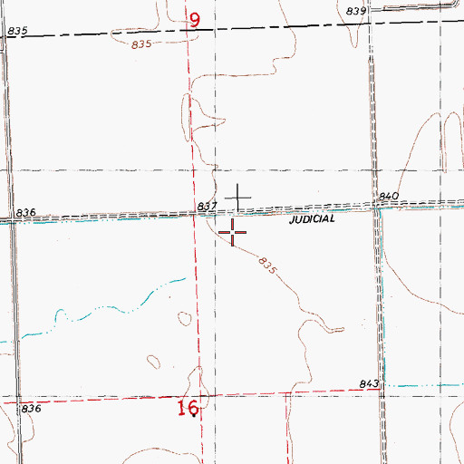 Topographic Map of Judicial Ditch Number Seventeen, MN