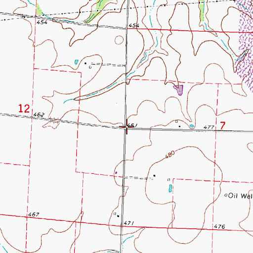 Topographic Map of Jordans Grove Post Office (historical), IL