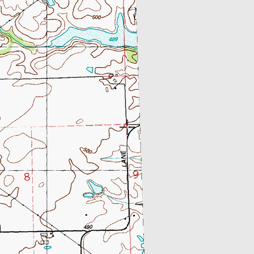 Topographic Map of West Prairie School (historical), IL