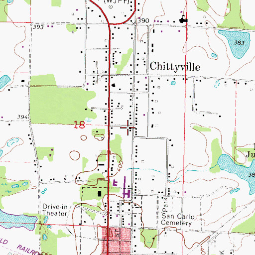 Topographic Map of Herrin Free Methodist Church, IL