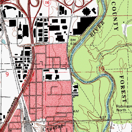 Topographic Map of Community Driving School, IL
