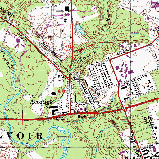 Topographic Map of Camp A A Humphreys (historical), VA