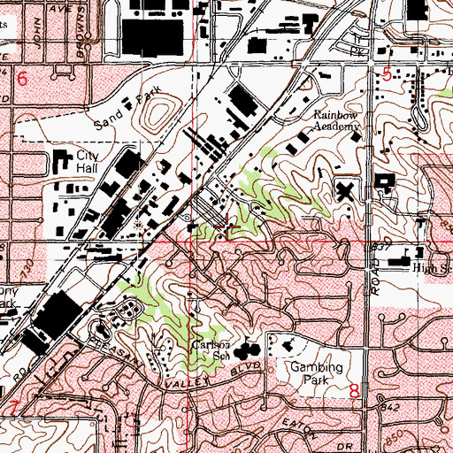 Topographic Map of Reorganized Church of Jesus Christ of Latter Day Saints, IL