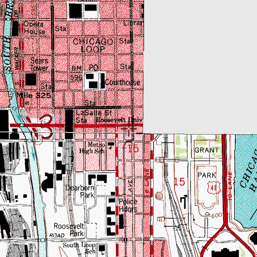 Topographic Map of Illinois Technical College, IL