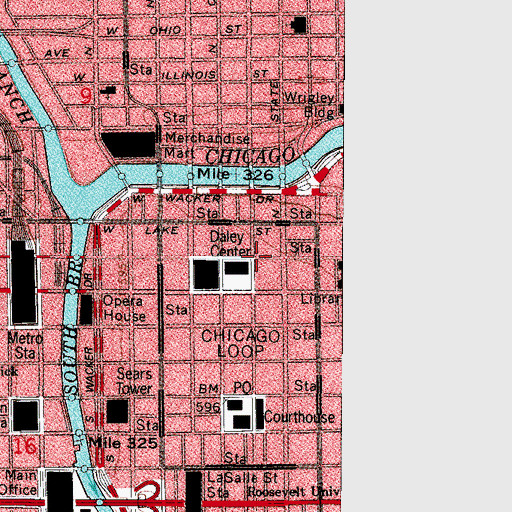 Topographic Map of McCormick Block (historical), IL