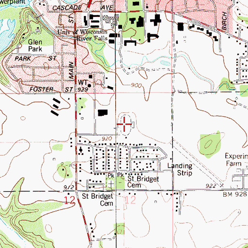 Topographic Map of Ramer Field, WI