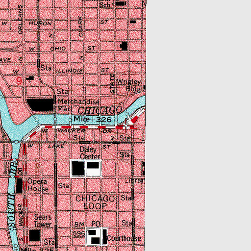 Topographic Map of Herald Square, IL