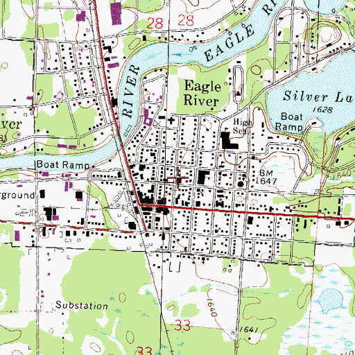 Topographic Map of First Congregational United Church of Christ, WI