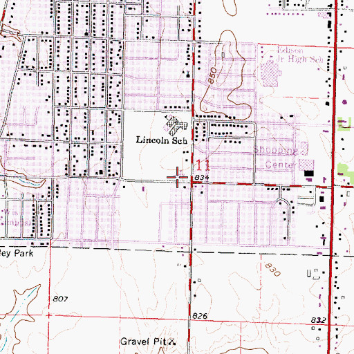 Topographic Map of Asbury United Methodist Church, WI