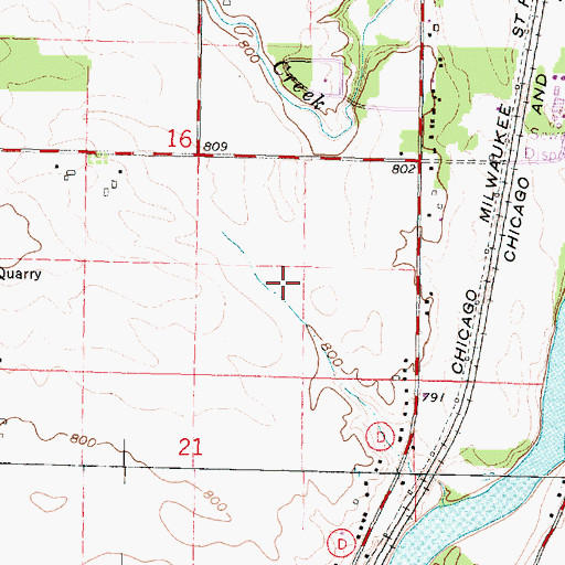 Topographic Map of Loch Lomond Park, WI