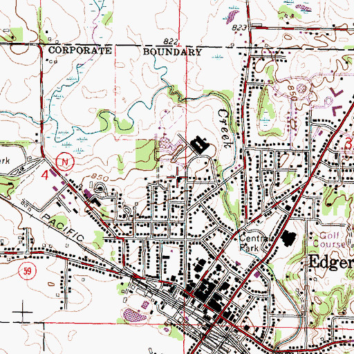 Topographic Map of Veterans Memorial Building, WI