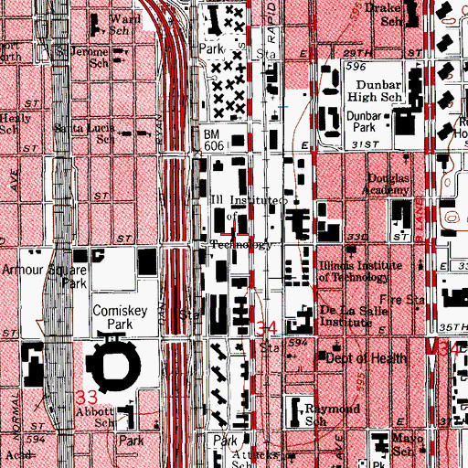 Topographic Map of Wishnick Hall, IL