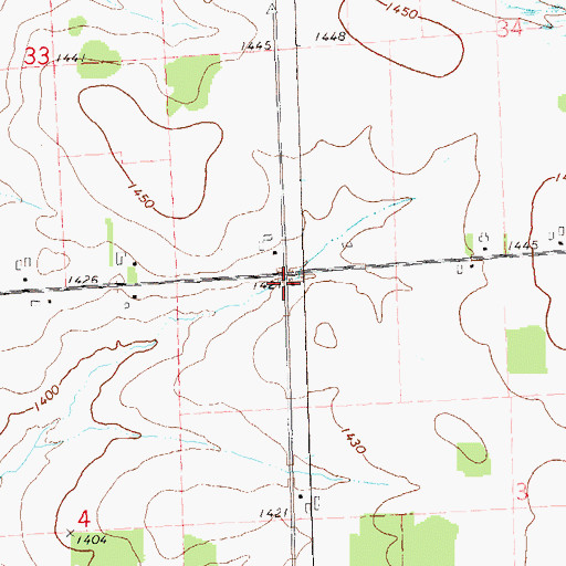 Topographic Map of Kingdom Hall (historical), WI