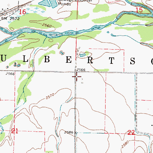 Topographic Map of Township of Culbertson, NE