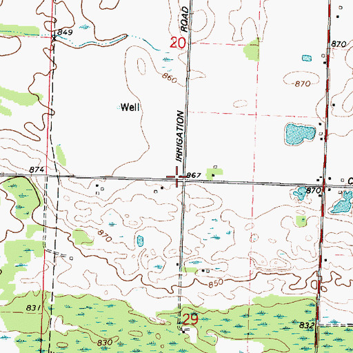 Topographic Map of Claywood School (historical), WI