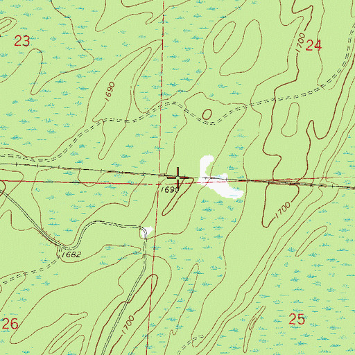 Topographic Map of Spur Number 234 (historical), WI