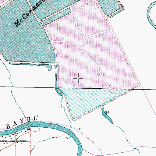 Topographic Map of McCormack Reservoir Number 4, TX