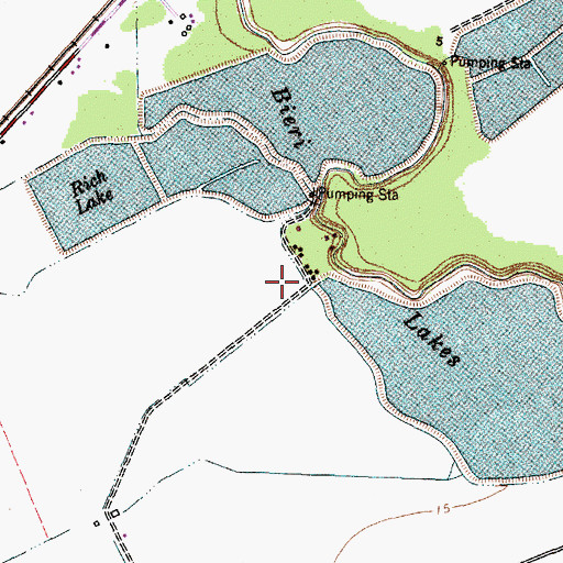 Topographic Map of Bieri Lake Number 4, TX