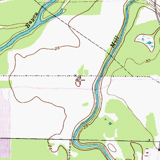 Topographic Map of Bintliff Lake Levee, TX